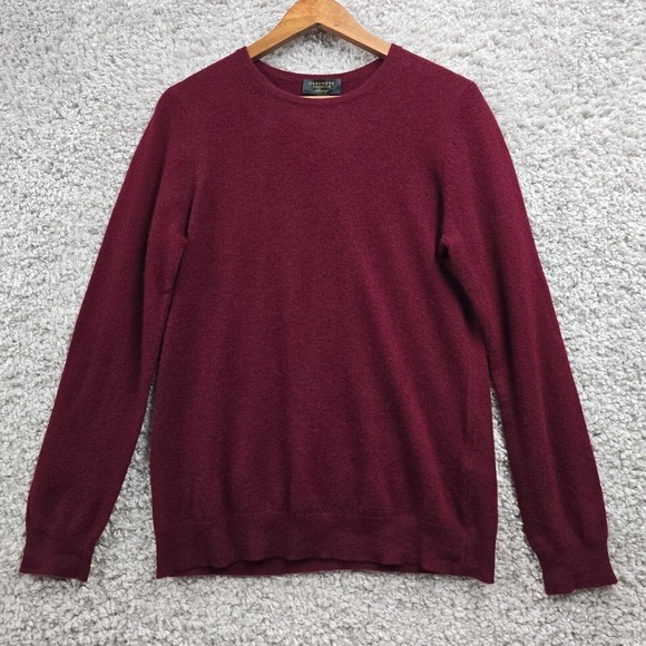 Charter Club Luxury Cashmere Sweater Womens‎ L Red Pullover Long Sleeve READ - Picture 1 of 14